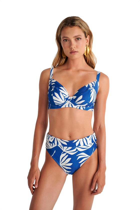 'COCO LEAF' TRIANGLE BIKINI TOP