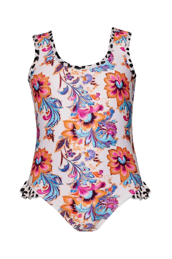 'GIRLS FLORAL ESCAPE' ΦΛΟΡΑΛ ΠΑΙΔΙΚΟ ΟΛΟΣΩΜΟ ΜΑΓΙΟ ΜΕ ΒΟΛΑΝ