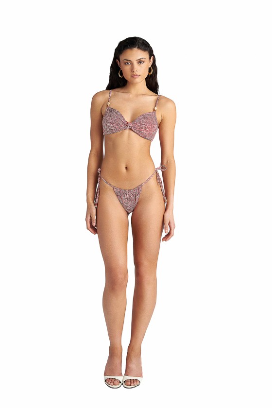'BRONZE PIXEL' DOUBLE FACE TIE-SIDE BOTTOM