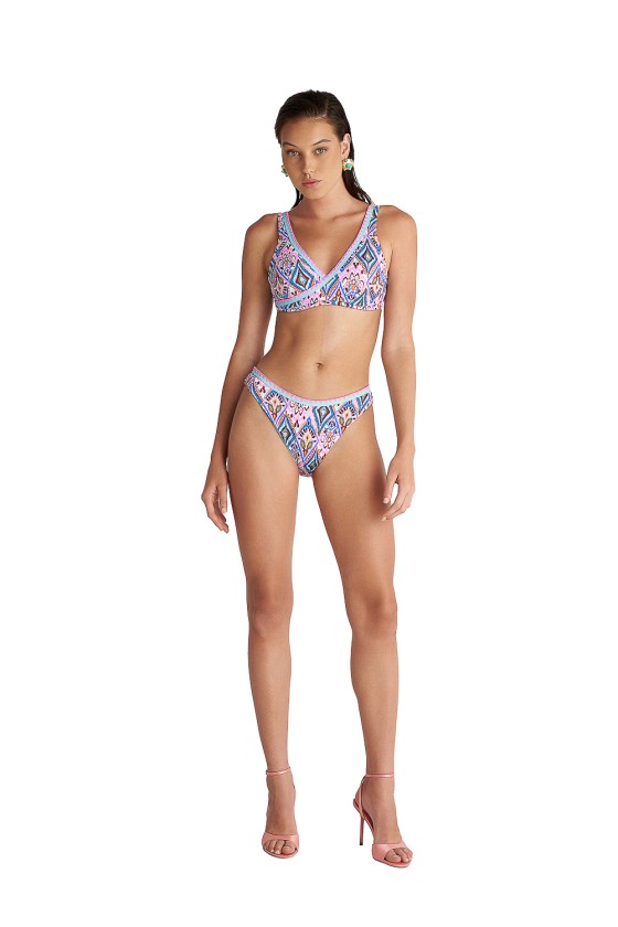 'AZTEC MIX' BRAZILIAN ΜΠΙΚΙΝΙ ΣΛΙΠ ΜΕ ΤΥΠΩΜΑ